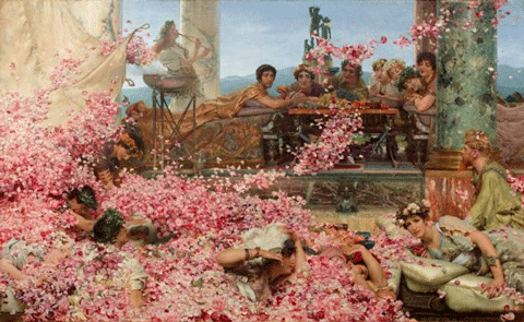 reproductie The roses of Heliogabalus van Alma-Tadema